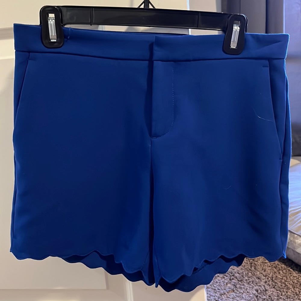Banana Republic royal blue shorts, zip and button closure, generous pockets!